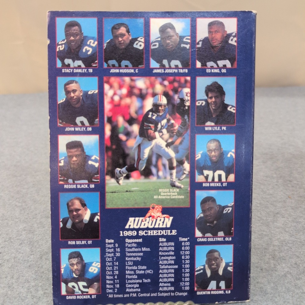 1989 Auburn Football Media Guide Jordan-Hare Stadium 50th Anniversary Tigers - Picture 2 of 2